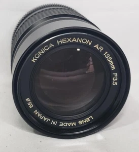 Konica Hexanon AR 135mm F3.5 MF Telephoto Lens For Parts - Picture 1 of 3