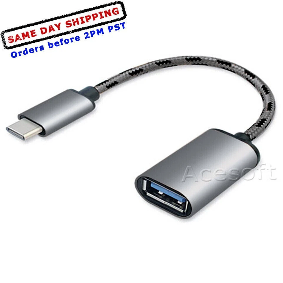 Conector adaptador de cable OTG tipo C macho a tipo A para teléfono móvil LG G5 H830 T Foto 1 de 1