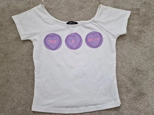 Girls New Look T Shirt - Age 14/15 - Take A Selfie Print - Picture 1 of 12