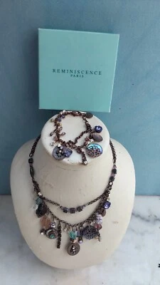 parure COLLIER Ras De COU et bracelet Breloque RÉMINISCENCE Zoé Et Lilla - Photo 1/4