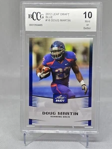 2012 Leaf Draft Doug Martin Blue Parallel Rookie RC #16 BCCG 10 - Picture 1 of 2