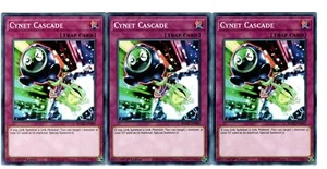 Yugioh - 3X Cynet Cascade - Common - 1st Edition - BODE-EN099 - Near Mint - Picture 1 of 1