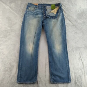 VTG GAP 1969 Jeans Mens 38x32 Blue Straight Fit Light Wash USA Fabric Y2K RARE - Picture 1 of 18