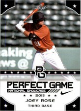 JOEY ROSE 2015 LEAF "1ST EVER PRINTED" PERFECT GAME ROOKIE CARD! 