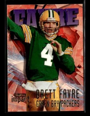 1997 SkyBox Impact #4 Brett Favre Green Bay Packers - Image 1 of 2