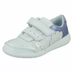 Scarpe da ginnastica CLARKS Scape Shell K in pelle per ragazze - Foto 1 di 8