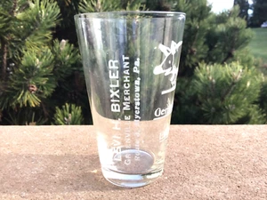 Levi H. Bixler Werbung Whiskey Schnapsglas um 1910 Pennsylvania Werbung - Bild 1 von 6