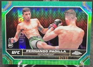 Fernando Padilla 2024 Topps Chrome UFC Rookie Green /99 #35 - Picture 1 of 2