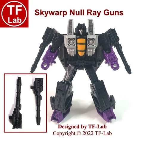 Null Ray Gun Weapon Black Upgrade Kit for Transformers Legacy Core Class Skywarp Cover