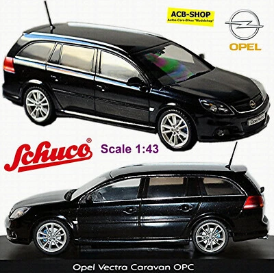 Opel Vectra C Caravan OPC 2005-08 Nero Metallico 1:43 Schuco - Immagine 1 di 4