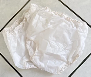 Vintage Plastic Baby Pants Diaper Covers Small 0 - 12 lbs Taiwan Set of 2 - Picture 1 of 5