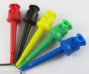 Sondas de clip de gancho de prueba grandes flexibles de nailon PA de alta calidad 10 un. 5 colores - Imagen 1 de 9