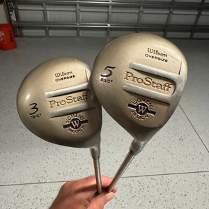 Wilson Pro Staff Oversize Offset 3 & 5 Wood Set Women's Graphite Ladies-Flex RH - Picture 1 of 5