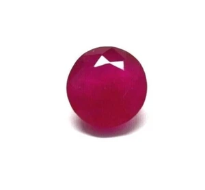 Round Cut 7.08 CT Certified Natural Red Bixbite Beryl Loose Gemstone - Picture 1 of 4
