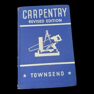 Vintage Carpentry 1953 Revised Edition Townsend Book Framing Roof Construction - Afbeelding 1 van 10