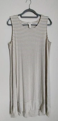 Chico's Soft Stretch Sleeveless Tank Midi Dress Size 3 (US XL) Boho Beachy - Image 1 of 4