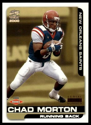 2000 Pacific Paramount #150 Chad Morton HoloSilver #/85 - Image 1 of 2