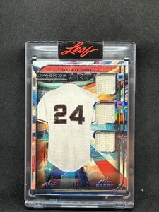 2023 Leaf Art Of Sport WILLIE MAYS #WA-36 Work of Art Patch /2 SEALED B8 - Picture 1 of 2