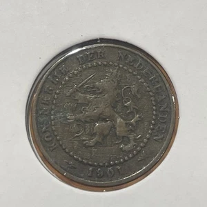 1901 Netherlands 1 Cent Coin F3402 - Picture 1 of 2