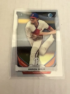 2014 Bowman Chrome Draft  Aaron Nola rookie card #CDP4  Philadelphia Phillies - Picture 1 of 2