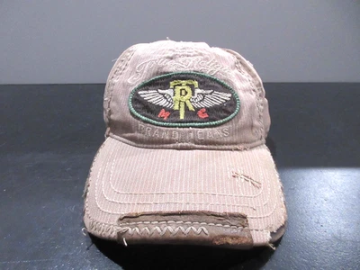 True Religion Hat Cap Snap Back Brown Wings Logo Baseball Adjustable Mens - Image 1 of 4