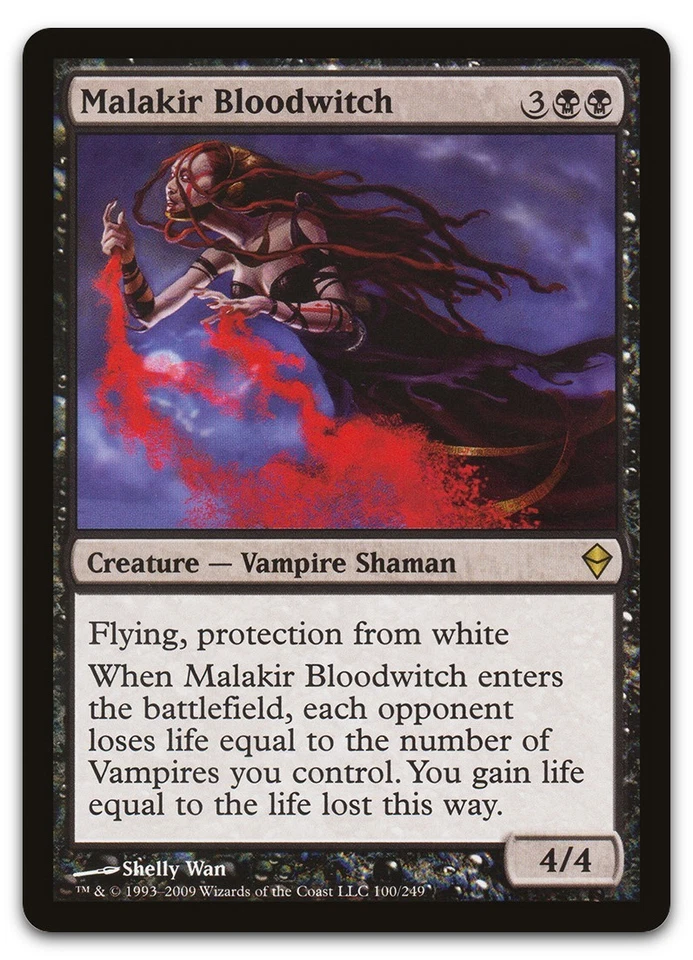Malakir Bloodwitch #100 (LP) Zendikar ZEN Magic MTG - Image 1 of 2