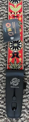 Henry Heller 2" Wide Lock-It Guitar Strap,  Art Deco LIS-302-J01 - Image 1 of 4