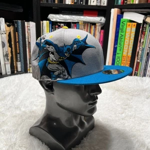 NEW ERA DC COMICS BATMAN HAT JUSTICE LEAGUE BLUE GREY SIZE 7 5/8 RARE - Picture 1 of 8