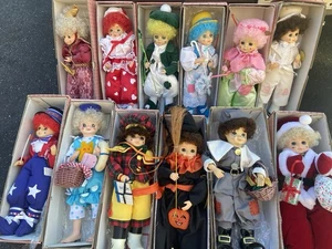 Brinn's Doll Collection Kalender Clowns ALLE 12 NEU mit Box Papiere & Echtheitszertifikat Vintage - Bild 1 von 6