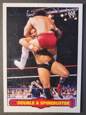 2012 Topps WWE Heritage RINGSIDE ACTION #2 ARN ANDERSON DOUBLE A SPINEBUSTER - Image 1 of 2