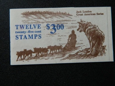 US SC#  2197A   BK152 JACK LONDON  MNH UNEXPLODED - Image 1 of 2