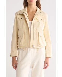 NUEVA Chaqueta Rag & Bone Trail Crudo Algodón Sarga Recortada Cremallera Talla S Nueva con Etiquetas $498 - Imagen 1 de 13