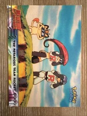 Topps Pokemon The Nefarious Team Rocket #12 Blue Logo Mewtwo Strikes Back DMG - Image 1 of 2