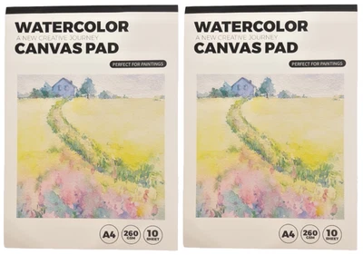 Aquarell Leinwandblock A4 20 Blatt Malblock 260g/m² Canvas für Aquarellmalerei - Bild 1 von 4