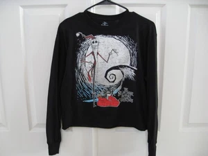 Disney Tim Burton Nightmare Before Christmas Long Sleeve T-Shirt, Black Size L - Picture 1 of 6
