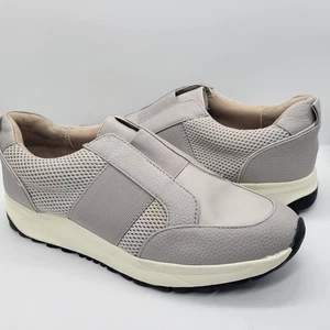 Naturalizer Women's Nima Oxford Sneaker Icy Gray Size 8M Flats Comfort Stretchy - Picture 1 of 13