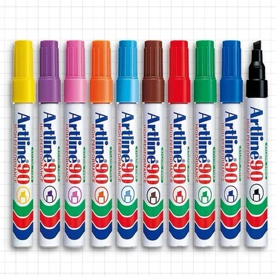 Artline 90 High Performance Permanent Marker Pen | Home Office School Stationery - Image 1 of 4