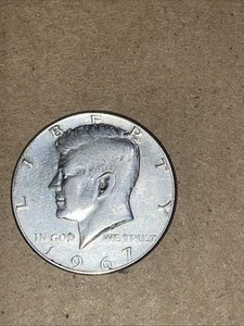 1967 Kennedy Half Dollar, 40% Silver, Circulated - Picture 1 of 4