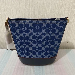 Neu und Coach Schultertasche Handtasche Denim CT132 - Bild 1 von 8