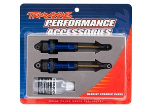 Traxxas 1/10 Stampede 4x4 VXL * Aluminum GTR XX-Long Shocks, Blue * 7462 - Picture 1 of 1