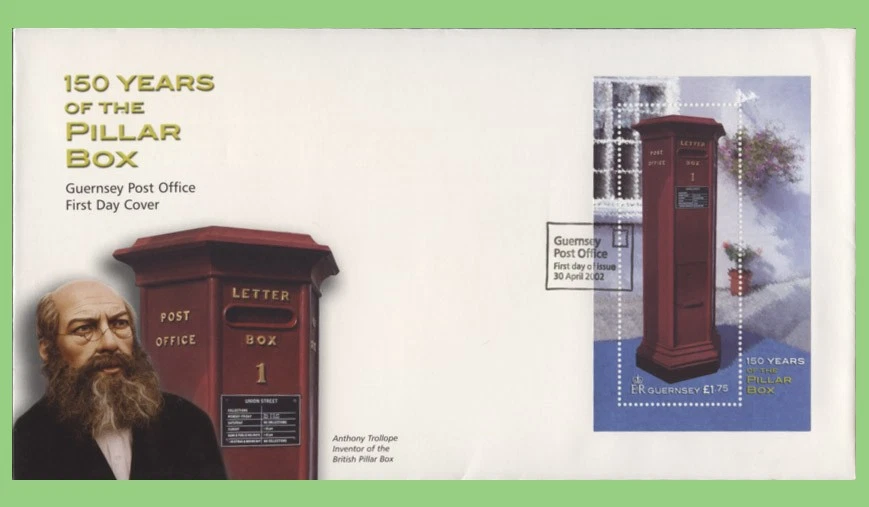 Guernsey 2002 Pillar Box set U/A Post Office First Day Cover - Image 1 of 1