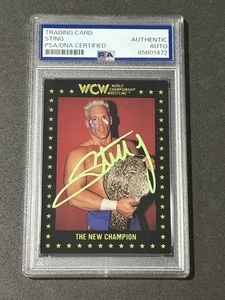 STING 1991 WCW CHAMPIONSHIP MARKETING SIGNED HANDSIGNIERTE KARTE PSA/DNA ZERTIFIZIERT - Bild 1 von 2