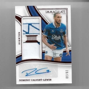 2023-24 Panini Immaculate Jersey Auto Card : Dominic Calvert-Lewin #28/30 - Picture 1 of 3