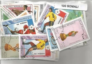 Lot 100 Briefmarken aus Somalia - Bild 1 von 1