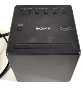Sony Model ICF-C1 AM/FM Alarm Clock Radio Black - Picture 1 of 9