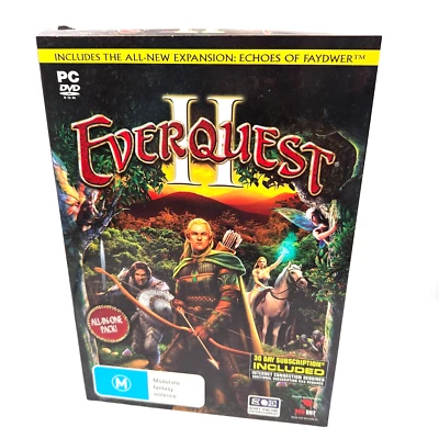 EVERQUEST II (2) Game (PC) Windows (c) Version 2004 SMALL BOX INC EXPANSION - Image 1 of 4