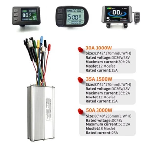 Ebike KT 30A-50A Square/Sine Wave Controller with Display for 1000W-3000W Motor - Picture 1 of 39