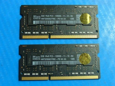 MacBook Pro 13" A1278 2012 MD101LL/A SKhynix RAM Memory 4GB 2x2GB PC3-12800S - Image 1 of 2