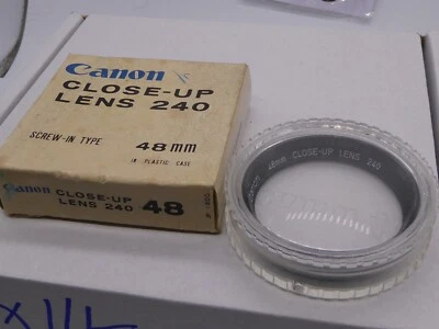 Canon 48mm Close-Up 240 Lens / Filter boxed + keeper excellent condition macro - Image 1 of 2