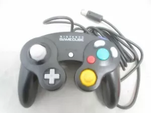 Controller Nintendo GameCube OEM nero autentico DOL-003 originale testato Giappone - Foto 1 di 6